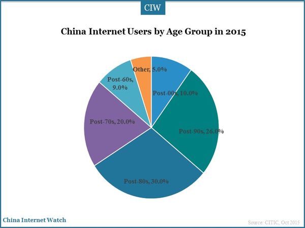 China Internet Users by Age Group in 2015