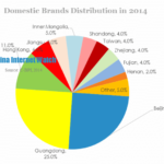 Domestic Brands Distribution in 2014