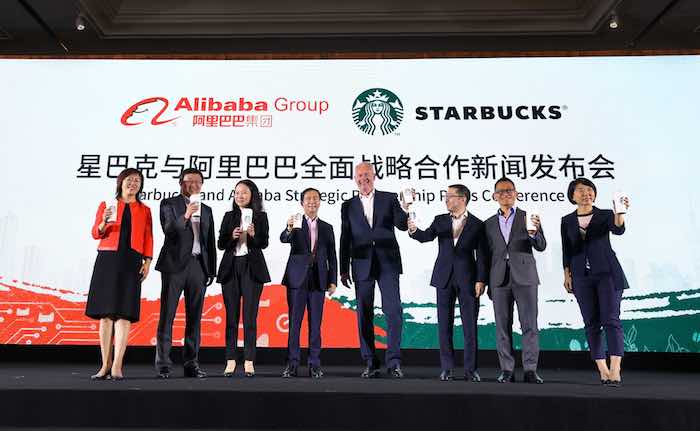 Starbucks and Alibaba Strategic Partnership Press Conference