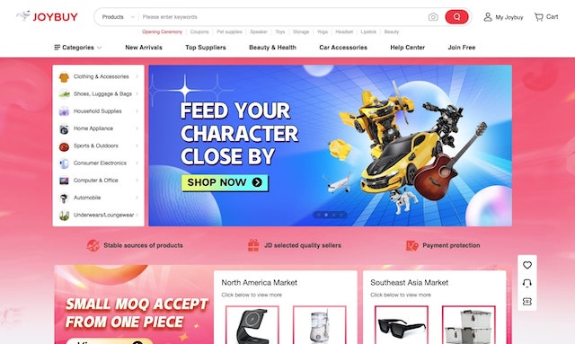 JD.com launched a cross-border B2B platform targeting overseas merchants
